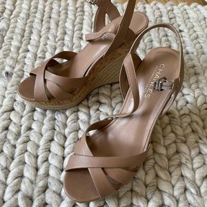 Charles David Espadrille Wedge Sandals